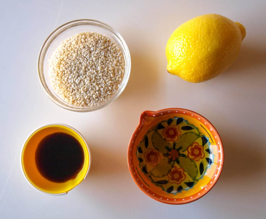 Ingredients For Lemon Sesame Drizzle | Mae's Menu