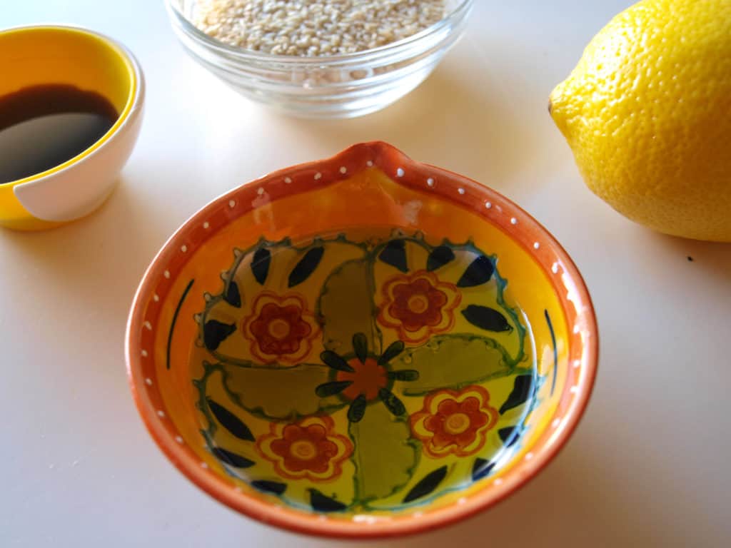 Lemon Sesame Drizzle Ingredients | Mae's Menu