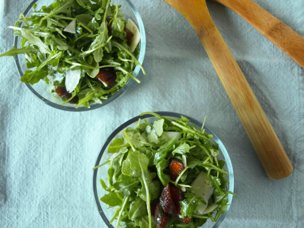 Easy Arugula & Apricot Salad | Mae's Menu