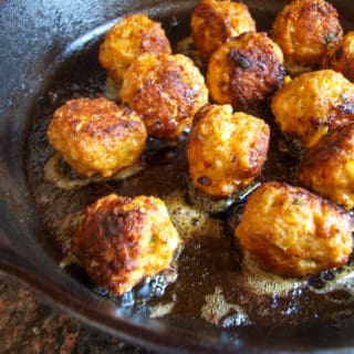 Juicy Chicken Sausage Meatballs | Mae's Menu