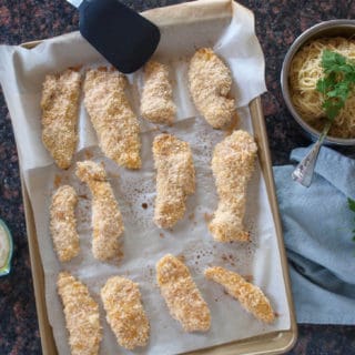 Oven Fried Lemon Panko Breaded Chicken Tenders | Mae's Menu