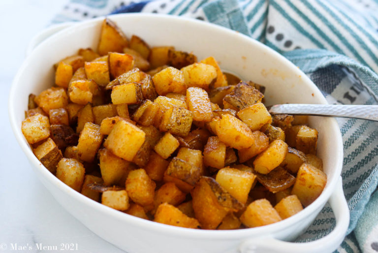 Easy Baked Home Fries Recipe Mae's Menu