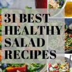 Pinterest pin for 31 best healthy salad recipes.