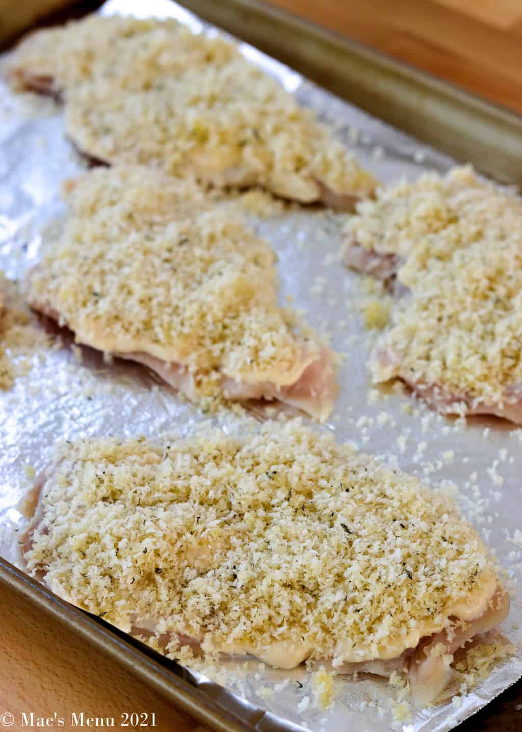 Chicken cutlets with breadcrumbs