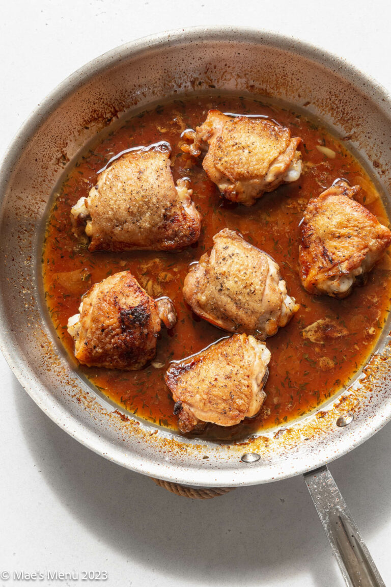 Honey Garlic Lemon Pepper Chicken Thighs Mae's Menu