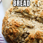 A pinterest pin for homemade oatmeal bread