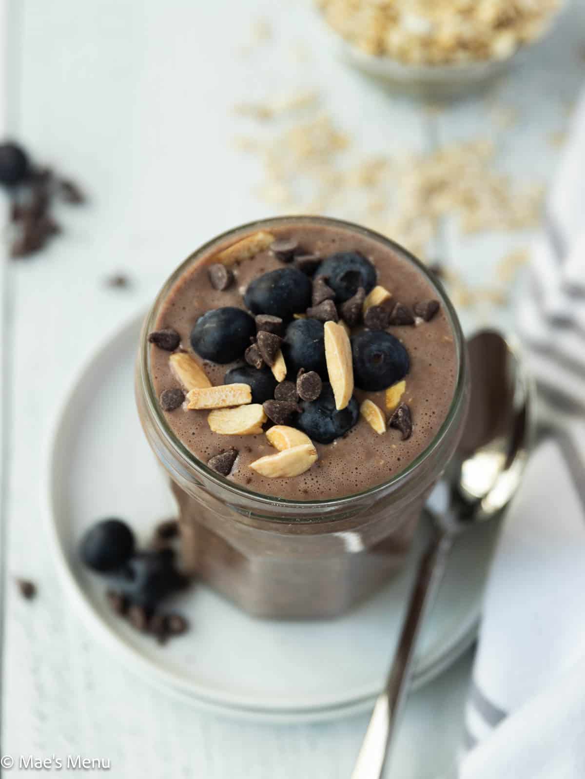 Chocolate Protein Overnight Oats